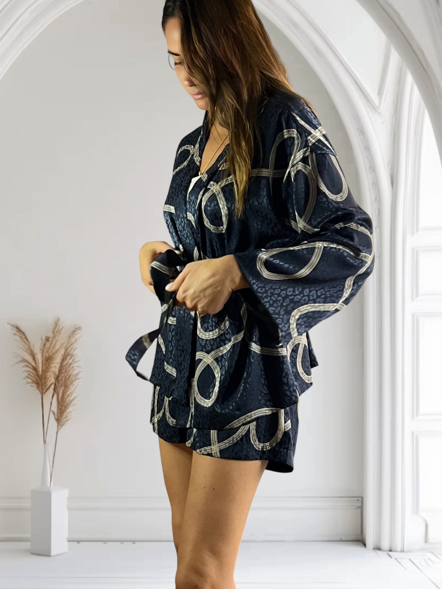 Shorts Blu Onda notturna