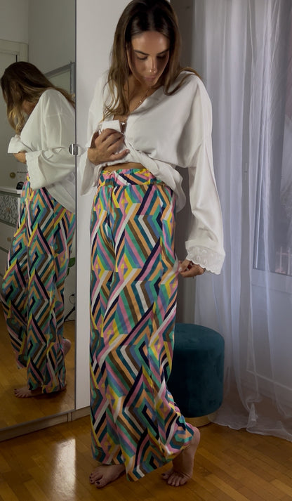 Pantalone multi colors