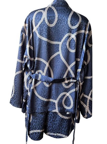 Kimono Blu Onda notturna