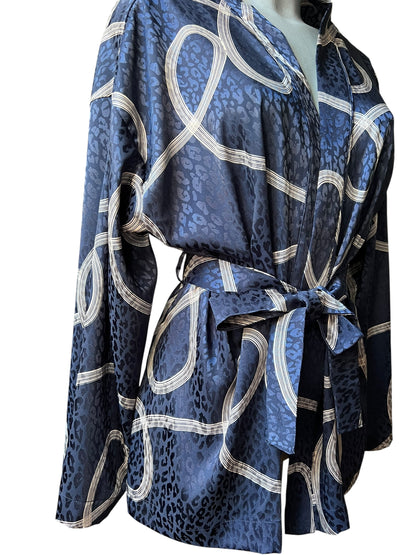 Kimono Blu Onda notturna